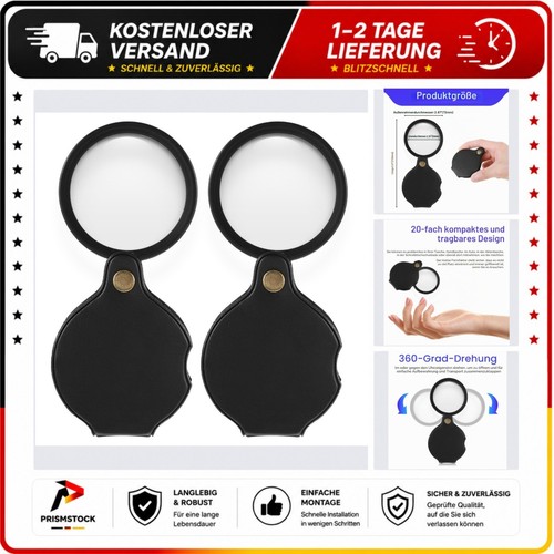 Taschenlupe fach stück - 20-fach, 2
