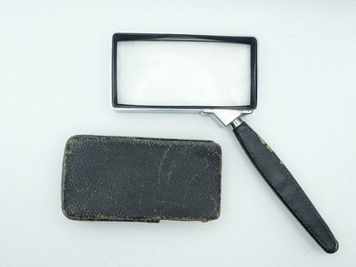 Vintage lupe rechteckig mit - lupe,