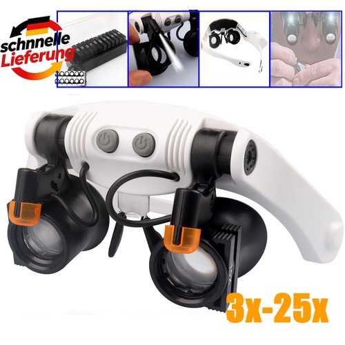 Led lupenbrille 25x - lupenbrille, –